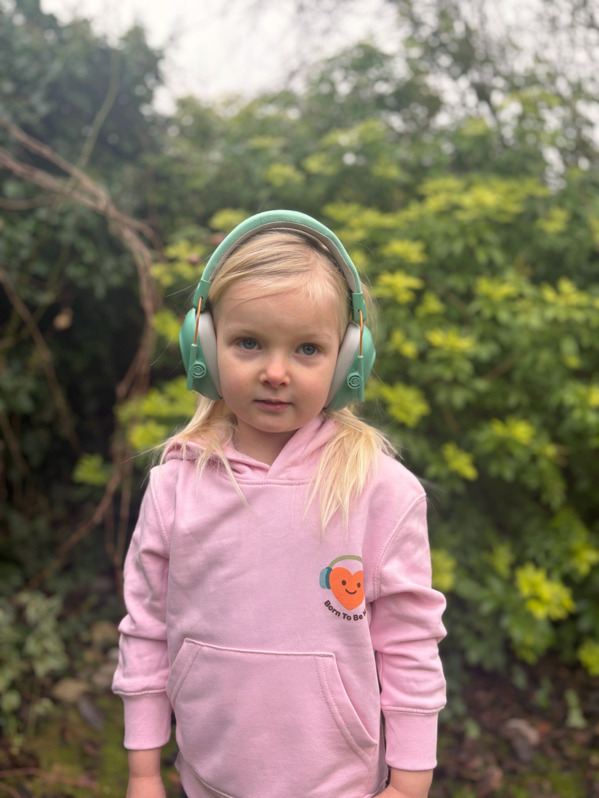 Unisex Children's Born To Be Me Hoody - Pink